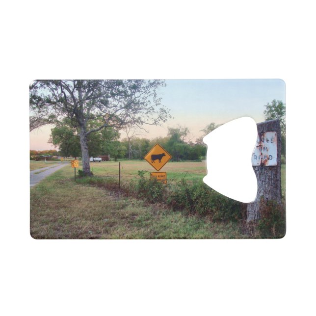 Slow Down Wallet Bottle Opener (Front (Horizontal))