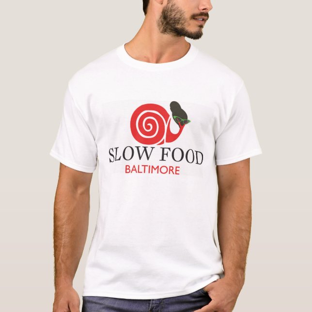 Slow Food Cotton T Shirt (Front)