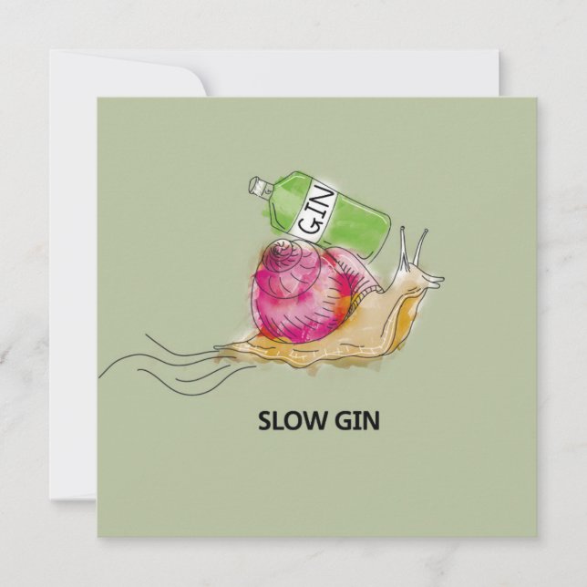 Slow Gin Holiday Card (Front)