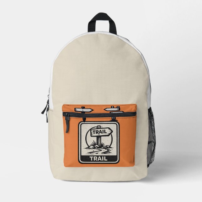 Slow Hiker Graphic Backpack (Front)
