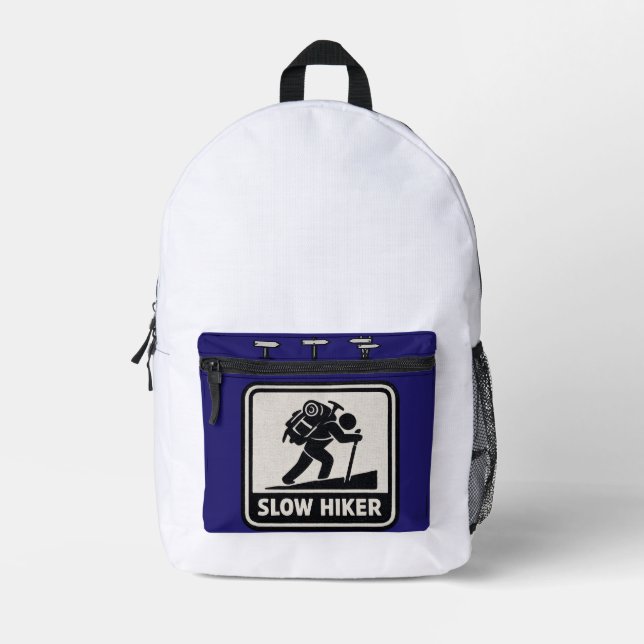 Slow Hiker Graphic Backpack (Front)
