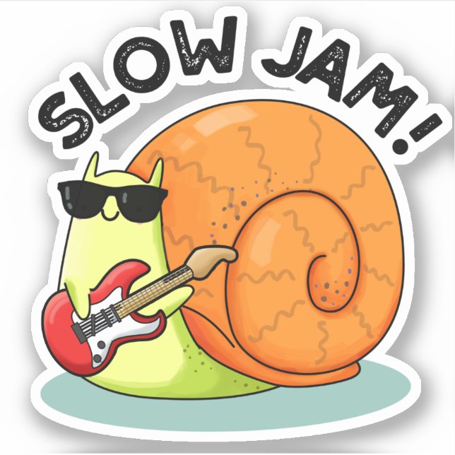 Slow Jam Funny Music Animal Pun  (Front)