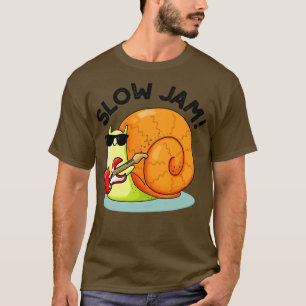Slow Jam Funny Music Snail Pun 1 T-Shirt