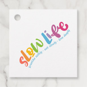 Slow Life Favour Tags