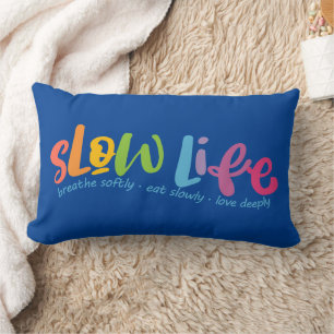 Slow Life Lumbar Pillow
