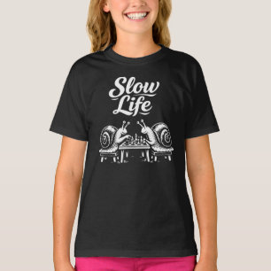 Slow Life Snails Chess Duel T-Shirt