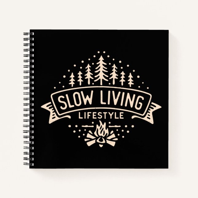 Slow Living Lifestyle Notebook (Front)
