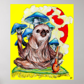 Slow Moves and Good Vibes Poster