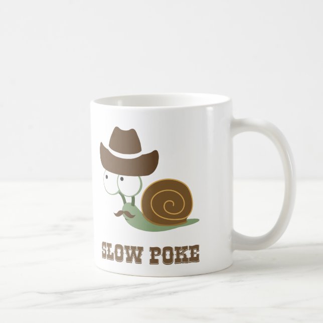 Slow Poke! - Cowboy Snail Coffee Mug (Right)