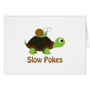 Slow Pokes - Cute Turtle and Snail