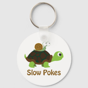 Slow Pokes - Turtle and Snail Keychain