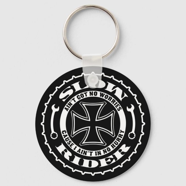 Slow Rider Keychain (Front)