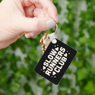 Slow runner club keychain