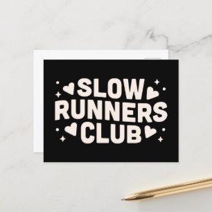 Slow runner club postcard