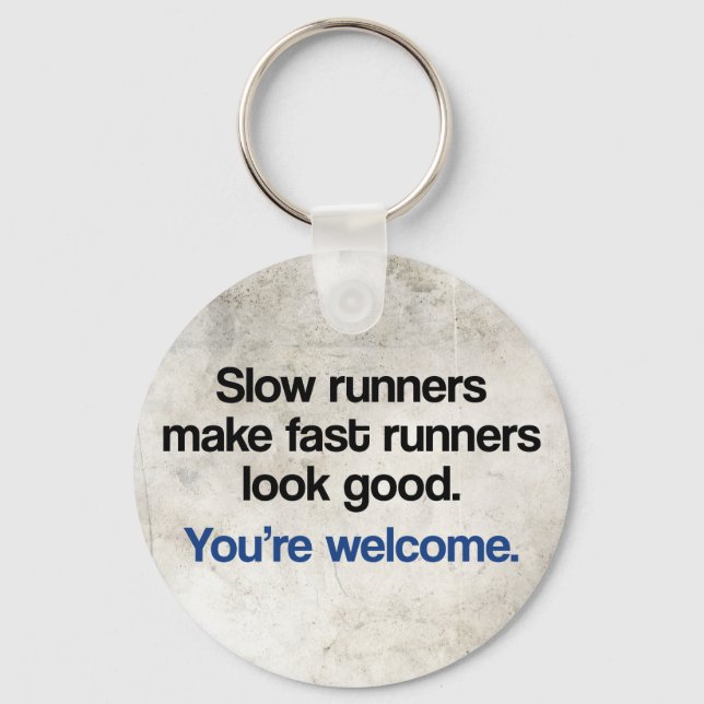 Slow Runners Keychain (Front)