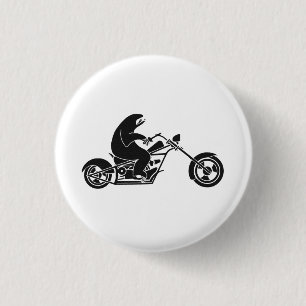Slow Sloth On A Fast Bike 1 Inch Round Button