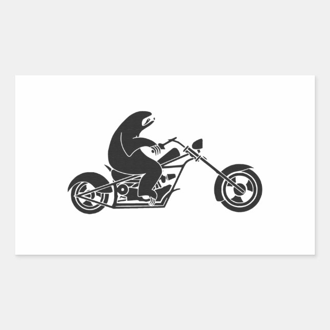 Slow Sloth On A Fast Bike Sticker (Front)