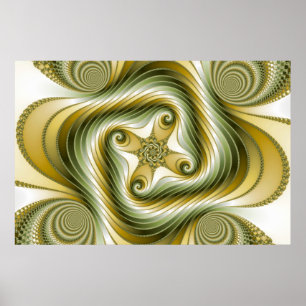 Slow Spin - Fractal Art Poster