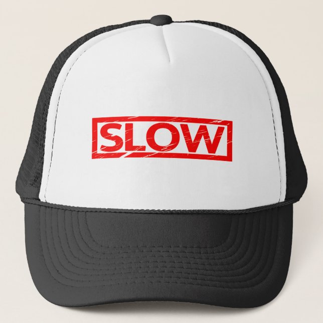 Slow Stamp Trucker Hat (Front)