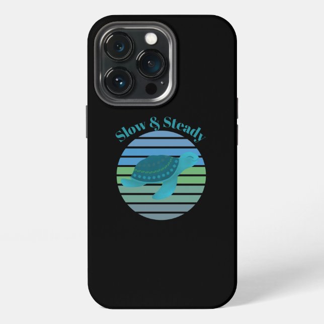Slow & Steady Turtle iPhone Case (Back)