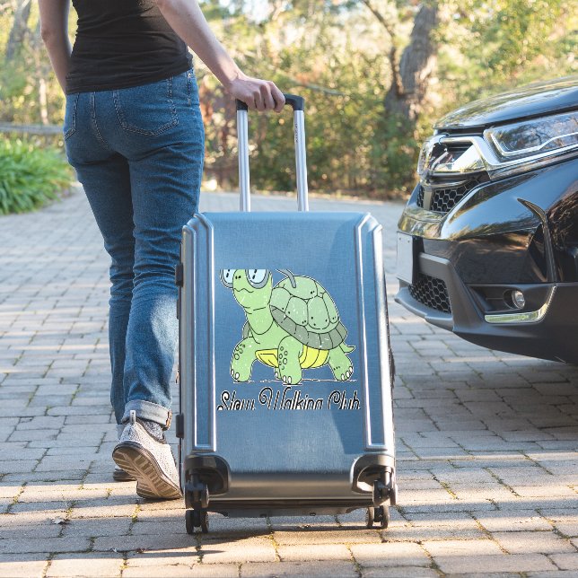 Slow Walking Club Cute Funny Turtle (Suitcase Insitu)