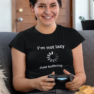Slow Wifi Internet Lag Gaming Humour - Customizabl T-Shirt