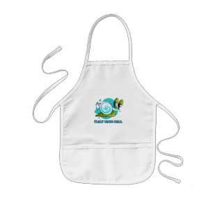 Slow Your Roll Funny Snail with Sanitizer Kids Apron