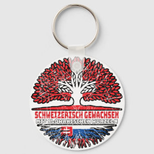 Slowakei Schweizer Baum Wurzel Keychain