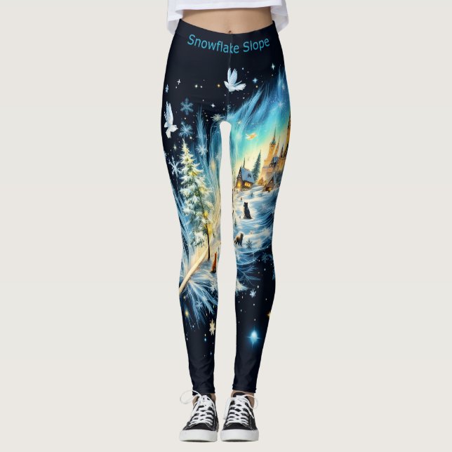 Slowflake Slope Leggings Tights (Front)