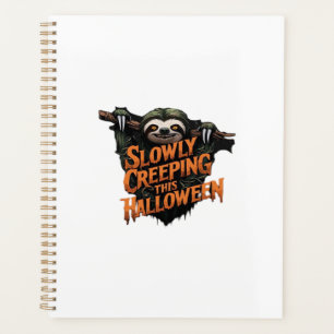 Slowly Creeping This Halloween - Creepy Sloth Clas Planner