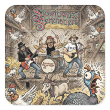 Slowtowne Serenaders dans un autocollant de grange