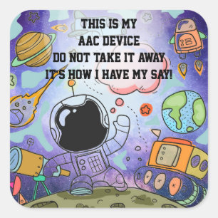 SLP AAC Aids - Stickers ALERT pour appareils - Esp