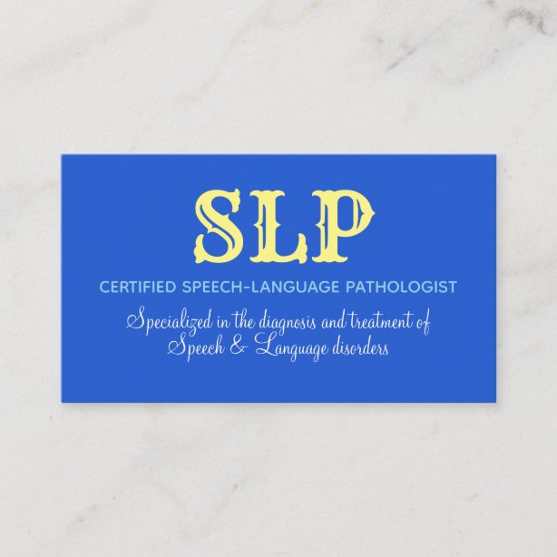 Speech Therapy Business Cards And Profile Cards Zazzle Ca 3014