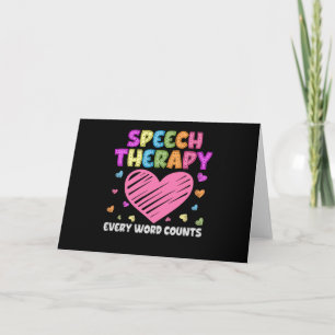 SLP Language Pathologist & Speech Therapy Card
