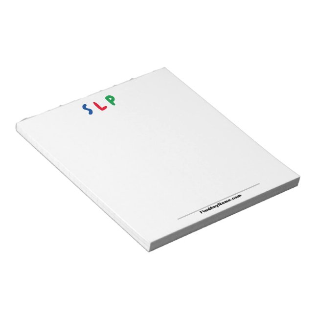 SLP notepad (Angled)