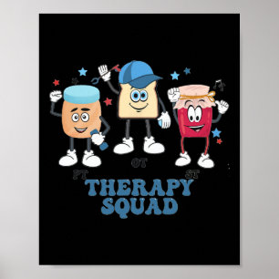 Slp Ot Pt Crew Therapy Squad Speech Therapy Occupa Poster