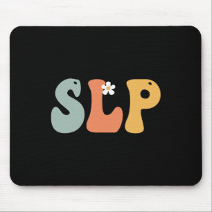 Slp Retro Groovy Vintage Women Happy First Day Of Mouse Pad