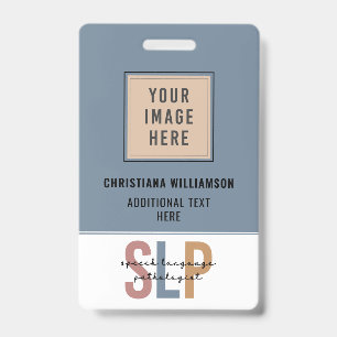 SLP Speech Language Pathologist Badge