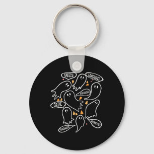 Slp Speech Language Pathologist - Funny Halloween  Keychain
