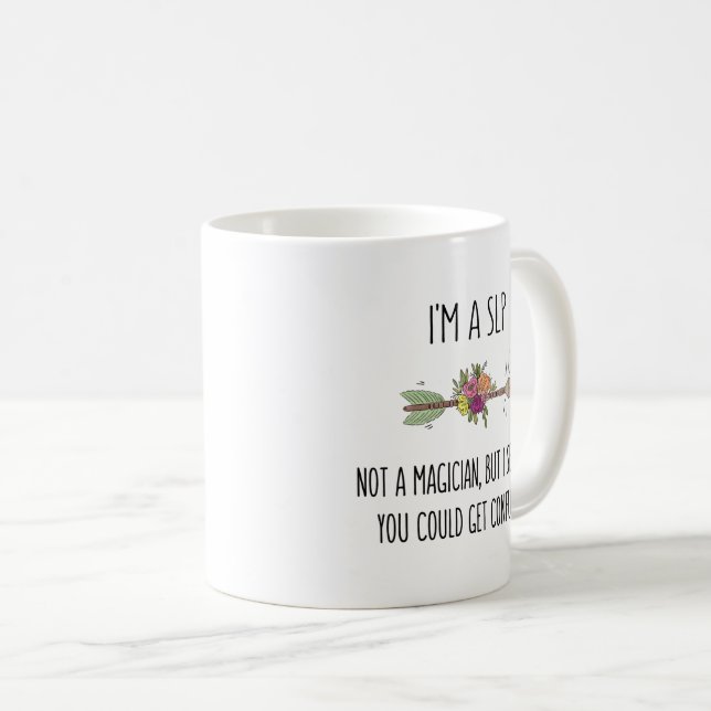 SLP Speech Language Pathologist Gift Coffee Mug (Front Right)