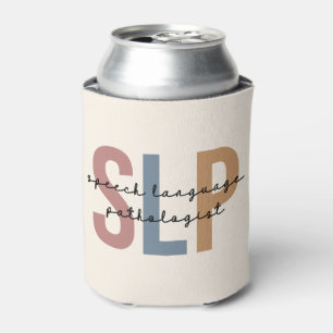 SLP Speech Language Pathologist Retro Can Cooler