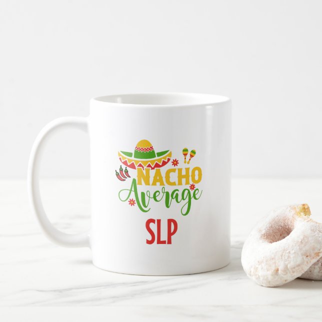 SLP Speech Language Pathologist Therapy Graduation Coffee Mug (With Donut)