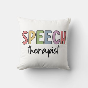 SLP Speech Pathologist Speech Therapist Throw Pillow