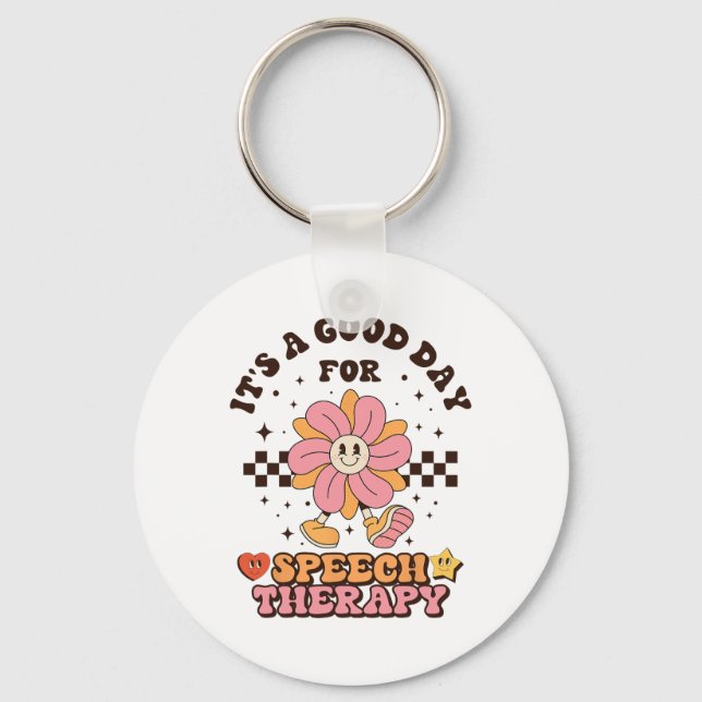 Slp Speech Therapist Speech Language Pathologist I Keychain (Front)