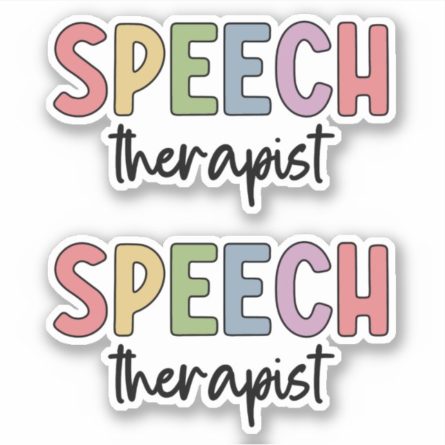 SLP Speech Therapist Speech Pathologist  (Front)