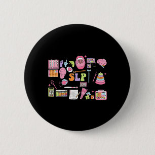 Slp Speech Therapy Speech Language Pathologist App 2 Inch Round Button