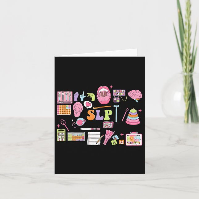 Slp Speech Therapy Speech Language Pathologist App Card (Front)