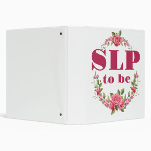 SLP to Be Future Speech Language Pathologist Binder