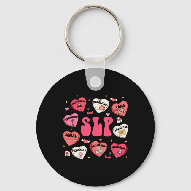 Slp Valentines Day  Keychain (Front)
