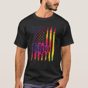 Slpa Us Flag Speech Language Pathology Assistant T-Shirt